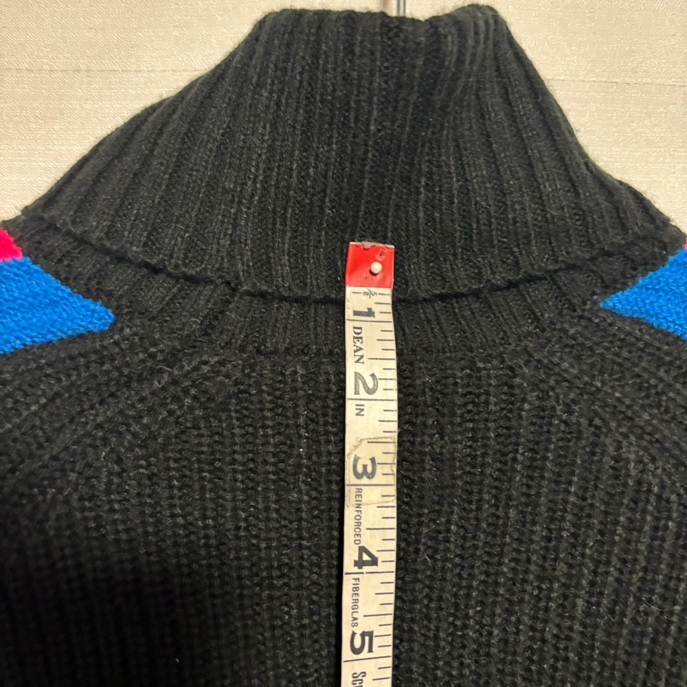 Future Collective Kahlana Barfield Black Neon Stripes Turtleneck LG LIKE NEW - Picture 7 of 14